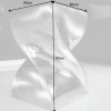 Skulp­tu­raler Beistelltisch TWIST 45cm silber Aluminium poliert Sitzhocker Modern Design