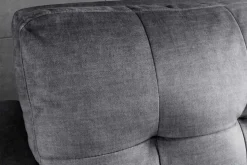 Sofa mit Schlaffunktion SMART 140cm grau hochwertiger Vogue Seiden Samtstoff