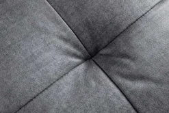 Sofa mit Schlaffunktion SMART 140cm grau hochwertiger Vogue Seiden Samtstoff
