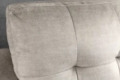 Sofa mit Schlaffunktion SMART 140cm champagner beige hochwertiger Vogue Seiden Samtstoff
