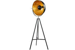 Stehlampe BIG STUDIO 170cm schwarz Blattgold-Optik Industrial Design