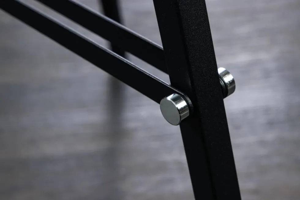 Stehlampe BIG STUDIO 170cm schwarz Blattsilber-Optik Industrial Design