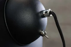 Stehlampe BIG STUDIO 170cm schwarz Blattsilber-Optik Industrial Design