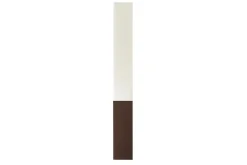 Stilvolle Stehlampe PARIS CLASSIC 160cm weißer Stoffschirm dunkelbrauner Fuß