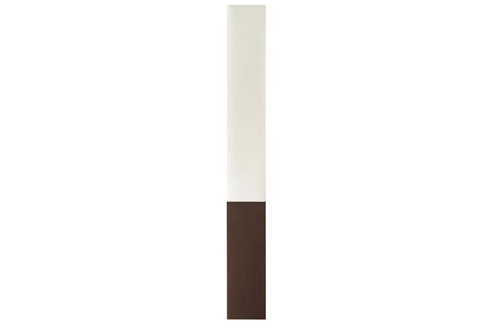 Stilvolle Stehlampe PARIS CLASSIC 160cm weißer Stoffschirm dunkelbrauner Fuß