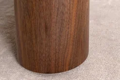 Stilvoller Couchtisch ORGANIKO 110cm weiß braun Walnuss Pandora Keramik