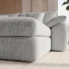 Stilvolles Big Sofa SOHO 260cm grau Chenille 4-Sitzer Couch mit Wellenunterfederung