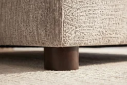 Stilvolles Big Sofa SOHO 260cm beige Chenille 4-Sitzer Couch mit Wellenunterfederung