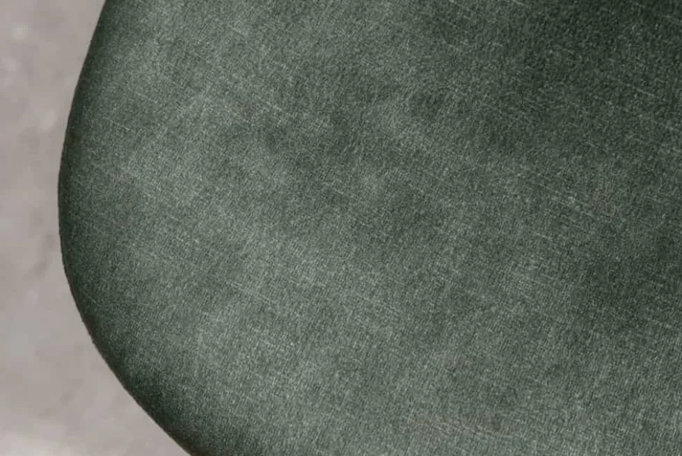 Stilvolles 2er-Set Stühle GLAMM grün Samt schwarze Metallbeine