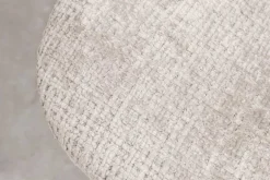 Stilvolles 2er-Set Stühle GLAMM champagner beige Chenille Cremona schwarze Metallbeine