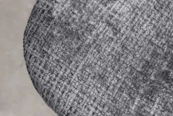 Stilvolles 2er-Set Stühle GLAMM grau Chenille Cremona schwarze Metallbeine