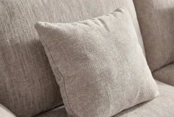 Stilvolles Sofa SOHO 225cm beige Chenille 3-Sitzer Couch mit Wellenunterfederung