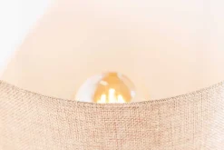 Treibholz Tischlampe HYPNOTIC 60cm natur Leinen-Schirm