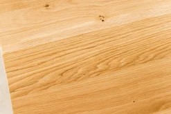 Verlängerbarer Esstisch WILD OAK 200-300cm natur Wildeiche Schweizer Kante X-Gestell
