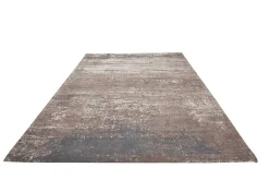 Vintage Baumwoll-Teppich MODERN ART 240x160cm beige grau Used Look