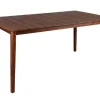 Wetterfester Gartentisch KOPENHAGEN 160cm braun Akazie honey finish Massivholz Outdoor