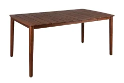 Wetterfester Gartentisch KOPENHAGEN 160cm braun Akazie honey finish Massivholz Outdoor