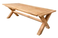 Wetterfester Gartentisch EMPIRE TEAK 220cm Teak Massivholz Outdoor Esstisch