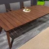Wetterfester Gartentisch KOPENHAGEN 220cm braun Akazie honey finish Massivholz Outdoor