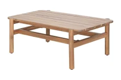 Wetterfestes Gartenlounge Set ROPE natur beige Akazienholz Aluminium inkl. Tisch Sitzpolster