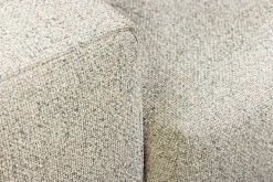 Wohnlandschaft KENT 220cm beige Strukturstoff Ecksofa Federkern inkl. Hocker