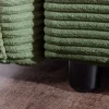 XXL Sofa mit Schlaffunktion APARTMENT grün Cord inkl. Bettkasten und Kissen