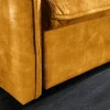 XXL Sofa mit Schlaffunktion APARTMENT senfgelb Samt inkl. Bettkasten und Kissen