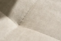 XXL Wohnlandschaft KENT 305cm champagner beige Vogue Velours Samt Federkern mit Hocker