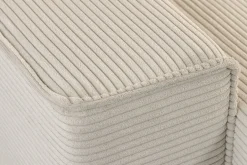 XXL Wohnlandschaft LODGE 315cm champagner beige Cord Sofa mit Schlaffunktion