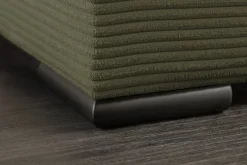 XXL Wohnlandschaft LODGE 315cm grün Cord Sofa mit Schlaffunktion und Stauraum