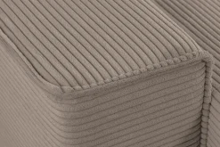 XXL Wohnlandschaft LODGE 315cm greige Cord Sofa mit Schlaffunktion und Stauraum