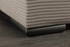 XXL Wohnlandschaft LODGE 315cm greige Cord Sofa mit Schlaffunktion und Stauraum