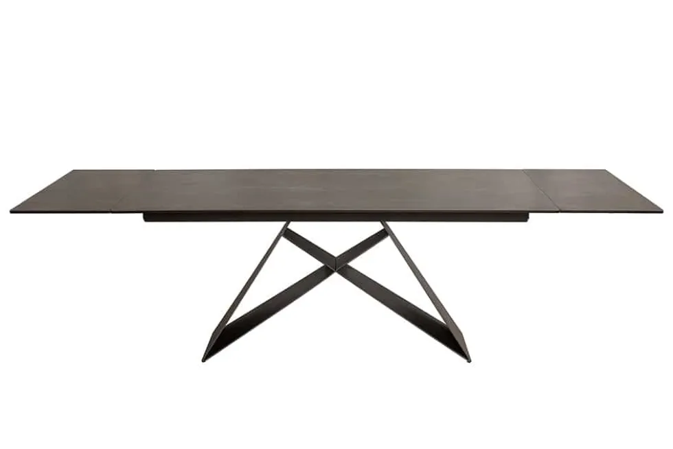 Ausziehbarer Esstisch PROMETHEUS 180-220-260cm Lava Keramik made in Italy