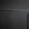 Drehbarer Stuhl PAPILLON schwarz Echtleder schwarzes Metallgestell mit Armlehne