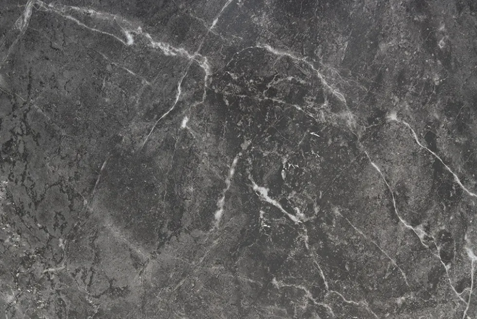 Moderner Esstisch MILANO 180cm anthrazit Keramik schwarze Metallbeine