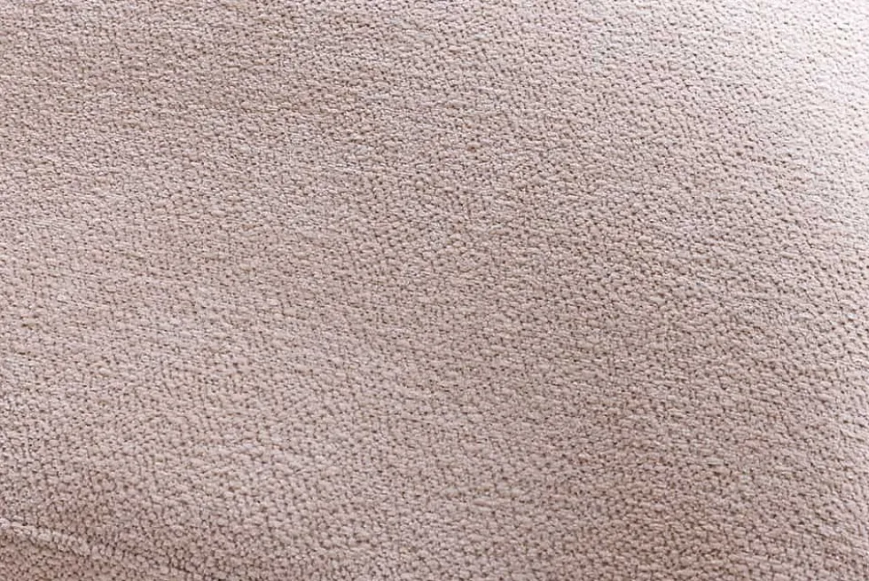 Skandinavischer Stuhl BOUTIQUE beige Strukturstoff brushed champagner gold Metall